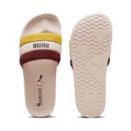 Detailed information about the product x lemlem Leadcat 2.0 Women's Slides in Rose Quartz/Dark Chocolate/Yellow Sizzle, Size 7, Synthetic by PUMA