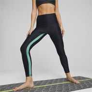 Detailed information about the product x lemlem Women's High Waisted 7/8 Training Leggings in Navy/Black, Size Large, Polyester/Elastane by PUMA