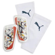 Detailed information about the product x NEYMAR JR Shin Guards in White/Hot Heat/Sun Stream, Size XS, Ethylenvinylacetat by PUMA