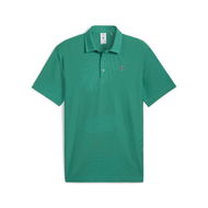 Detailed information about the product x PALM TREE CREW Men's Golf Polo Top in Sparkling Green, Size Small, Polyester/Elastane by PUMA