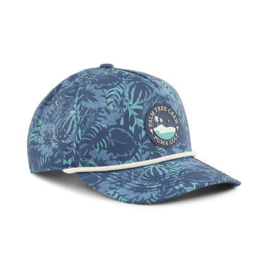 x PALM TREE CREW Tech Graphic Rope Cap in Club Navy/Gray Skies, Polyester by PUMA