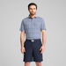 x PALM TREE CREW Tile Men's Golf Polo Top in White Glow/Deep Navy, Size Medium by PUMA. Available at Puma for $55.00
