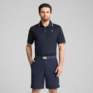 Detailed information about the product x PALM TREE CREW Tipped Men's Golf Polo Top in Deep Navy, Size Small, Polyester/Elastane by PUMA