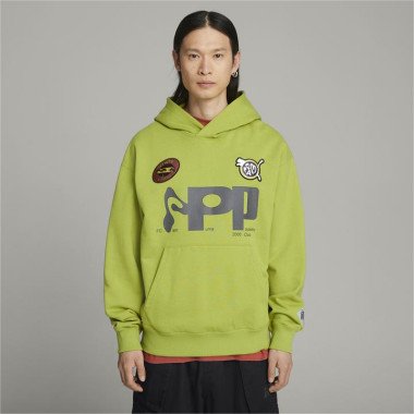 x PERKS AND MINI Graphic Hoodie in Tart Apple, Size 2XL, Cotton by PUMA