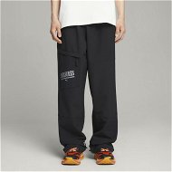 Detailed information about the product x PLEASURES Men's Cargo Pants in Black, Size Large, Polyester/Elastane by PUMA