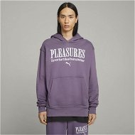 Detailed information about the product x PLEASURES Men's Hoodie in Purple Charcoal, Size Small, Cotton by PUMA