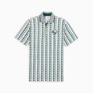 Detailed information about the product x REIGNING CHAMP MATTR Men's Golf Polo Top in Warm White/Green Terrain, Size 2XL, Polyester/Elastane by PUMA