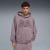 Detailed information about the product x RIPNDIP Boxy Hoodie Men in Plum Jam, Size Medium, Cotton by PUMA