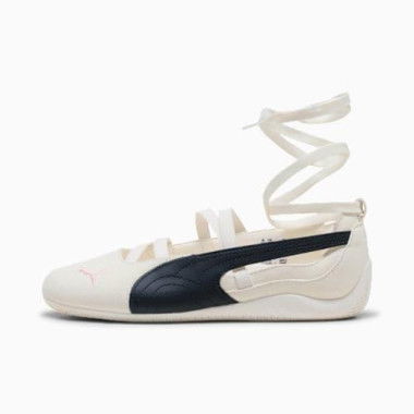 x ROSÃ‰ Speedcat Ballet Shoes Women in Warm White/Black/Frosty Pink, Size 10.5, Synthetic by PUMA Shoes