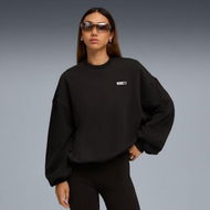 Detailed information about the product x ROSÃ‰ Women's Oversized Crew Top in Black, Size Small, Cotton by PUMA
