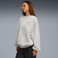 Detailed information about the product x ROSÃ‰ Women's Oversized Crew Top in Flat Light Gray Heather, Size XL, Cotton by PUMA