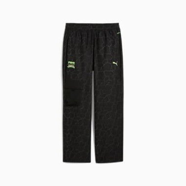 X TMNT PUMATECH Men's Relaxed Cargo Pants in Black, Size Small, Polyester