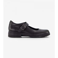 Detailed information about the product Alpha Ava Buckle (C Medium) Senior Girls Mary Jane School Shoes (Black - Size 10)