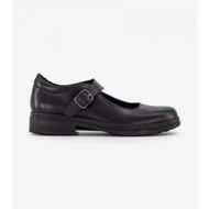 Detailed information about the product Alpha Ava Buckle (C Medium) Senior Girls Mary Jane School Shoes (Black - Size 10.5)