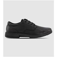 Detailed information about the product Alpha Dux Senior Boys School Shoes Shoes (Black - Size 8.5)