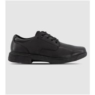 Detailed information about the product Alpha Dux Senior Girls School Shoes Shoes (Black - Size 10)