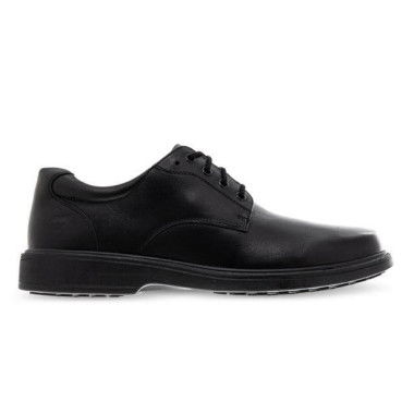 Alpha Riley (2E Wide) Junior Boys School Shoes (Black - Size 7)