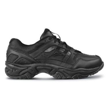 Ascent Cluster 3 (2E Wide) Junior Boys Athletic School Shoes (Black - Size 3)