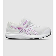 Detailed information about the product Asics Contend 9 (Ps) Kids Shoes (White - Size 10)