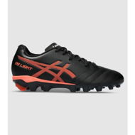Detailed information about the product Asics Ds Light Jr (Fg) (Gs) Kids Football Boots Shoes (Black - Size 1)