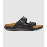 Detailed information about the product Birkenstock Arizona Waxy Leather Mens Slide (Black - Size 42)