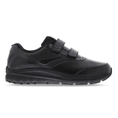 Brooks Addiction Walker Velcro 2 (D Wide) Womens Shoes (Black - Size 10)