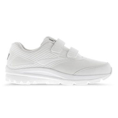 Brooks Addiction Walker Velcro 2 (D Wide) Womens Shoes (White - Size 6)