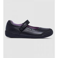 Detailed information about the product Clarks Bonnie (D Narrow) Junior Girls Mary Jane School Shoes (Black - Size 10.5)