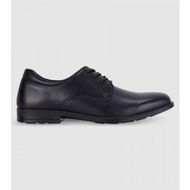 Detailed information about the product Clarks Boston (F Wide) Senior Boys School Shoes Shoes (Black - Size 10)