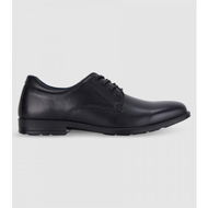 Detailed information about the product Clarks Boston (F Wide) Senior Boys School Shoes Shoes (Black - Size 7)