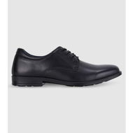 Detailed information about the product Clarks Boston Senior Boys School Shoes Shoes (Black - Size 6.5)