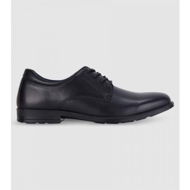Detailed information about the product Clarks Boston Senior Boys School Shoes Shoes (Black - Size 8)