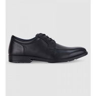 Detailed information about the product Clarks Brooklyn (F Wide) Senior Boys School Shoes Shoes (Black - Size 10)