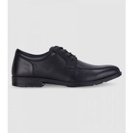 Detailed information about the product Clarks Brooklyn (F Wide) Senior Boys School Shoes Shoes (Black - Size 10.5)