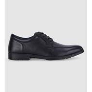 Detailed information about the product Clarks Brooklyn (F Wide) Senior Boys School Shoes Shoes (Black - Size 12.5)