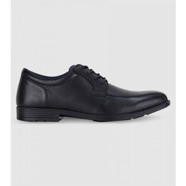 Clarks Brooklyn (F Wide) Senior Boys School Shoes Shoes (Black - Size 7)