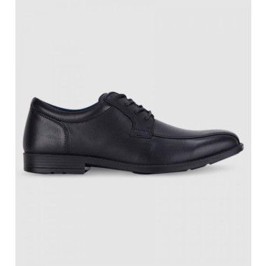 Clarks Brooklyn Senior Boys School Shoes (Black - Size 8)