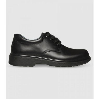 Clarks Daytona (C Extra Narrow) Senior Boys School Shoes Shoes (Black - Size 4)