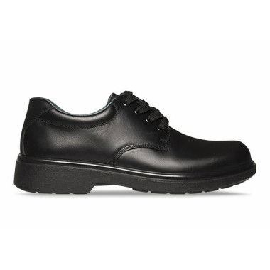 Clarks Daytona (C Extra Narrow) Senior Boys School Shoes Shoes (Black - Size 4.5)