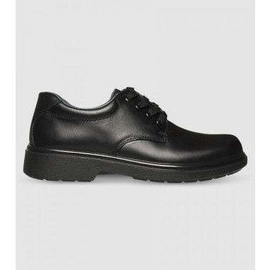 Clarks Daytona (F Wide) Senior Boys School Shoes Shoes (Black - Size 4)