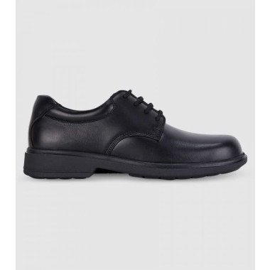 Clarks Descent Senior Boys School Shoes Shoes (Black - Size 13)