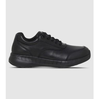 Clarks Haste Junior Shoes (Black - Size 3)