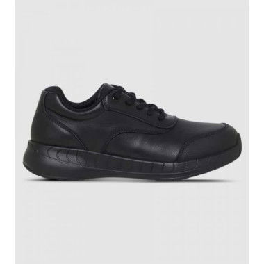 Clarks Haste Junior Shoes (Black - Size 5)