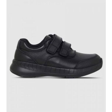 Clarks Hurry Junior Shoes (Black - Size 3)