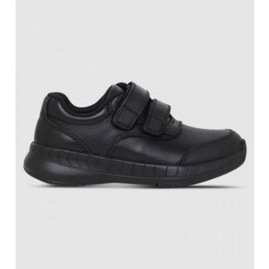 Clarks Hurry Junior Shoes (Black - Size 6)