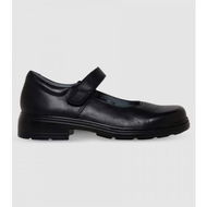 Detailed information about the product Clarks Indulge (D Narrow) Junior Girls Mary Jane School Shoes Shoes (Black - Size 1)