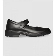 Detailed information about the product Clarks Indulge (E Wide) Senior Girls Mary Jane School Shoes Shoes (Black - Size 6)