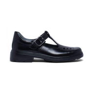 Detailed information about the product Clarks Ingrid (D Narrow) Junior Girls T Shoes (Black - Size 1)