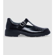 Detailed information about the product Clarks Ingrid (G Extra Wide) Senior Girls T Shoes (Black - Size 4.5)