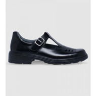 Detailed information about the product Clarks Ingrid (G Extra Wide) Senior Girls T Shoes (Black - Size 6.5)